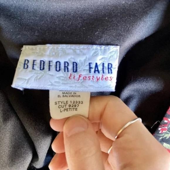 Vintage 90s Floral Rose Ruffle Flutter Cottagecore Chiffon Dress - Picture 8 of 10